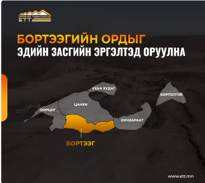 Бортээгийн ордыг эдийн засгийн эргэлтэд оруулах бэлтгэл ажил эхэллээ